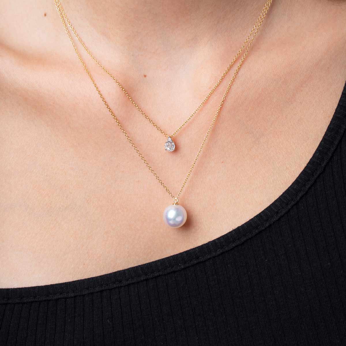 diamond and pearl necklace