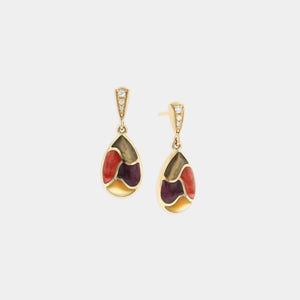 Mother of Pearl and Spiny Oyster Earrings