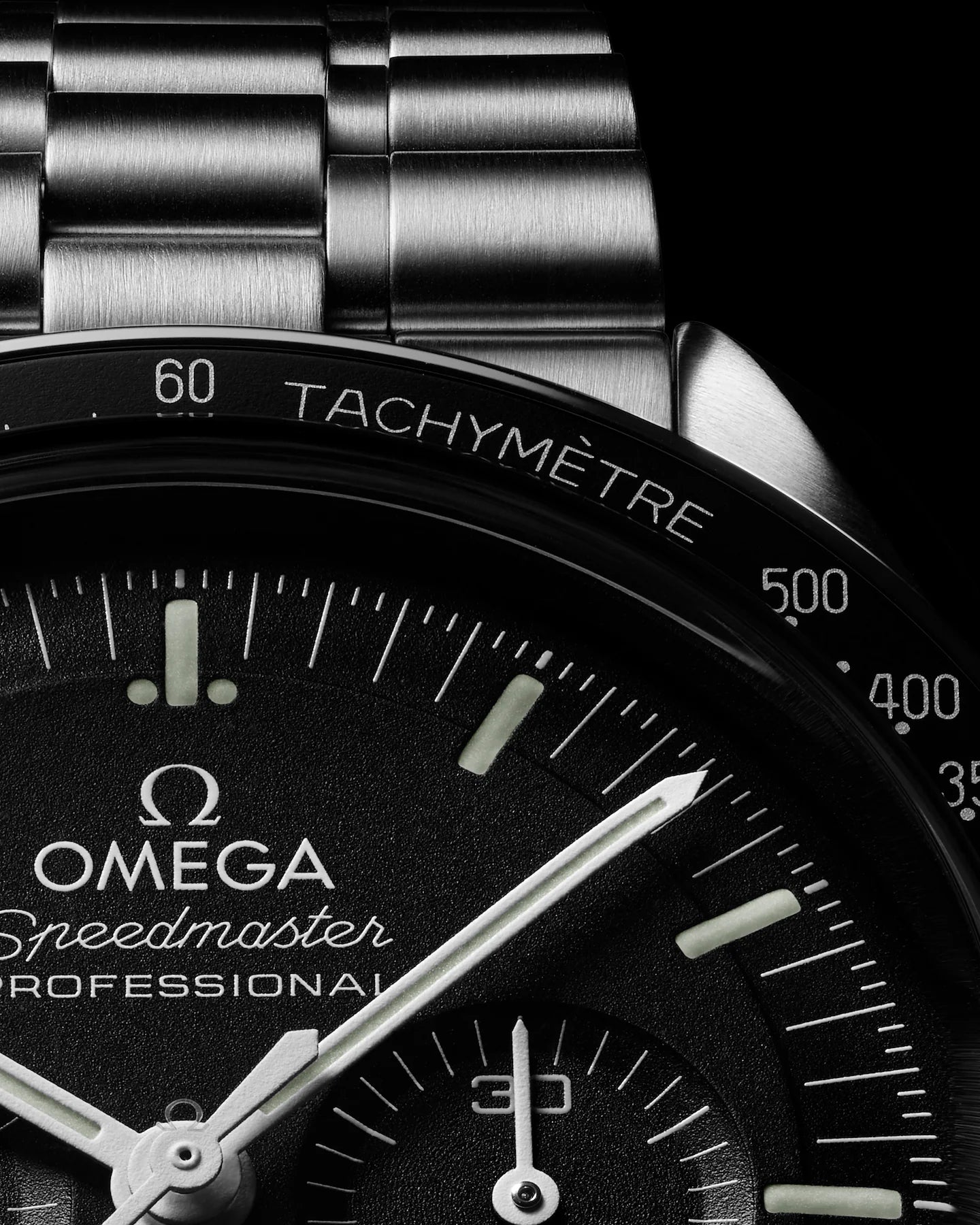 Speedmaster Moonwatch Professional Hesalite - Black Dial on Bracelet