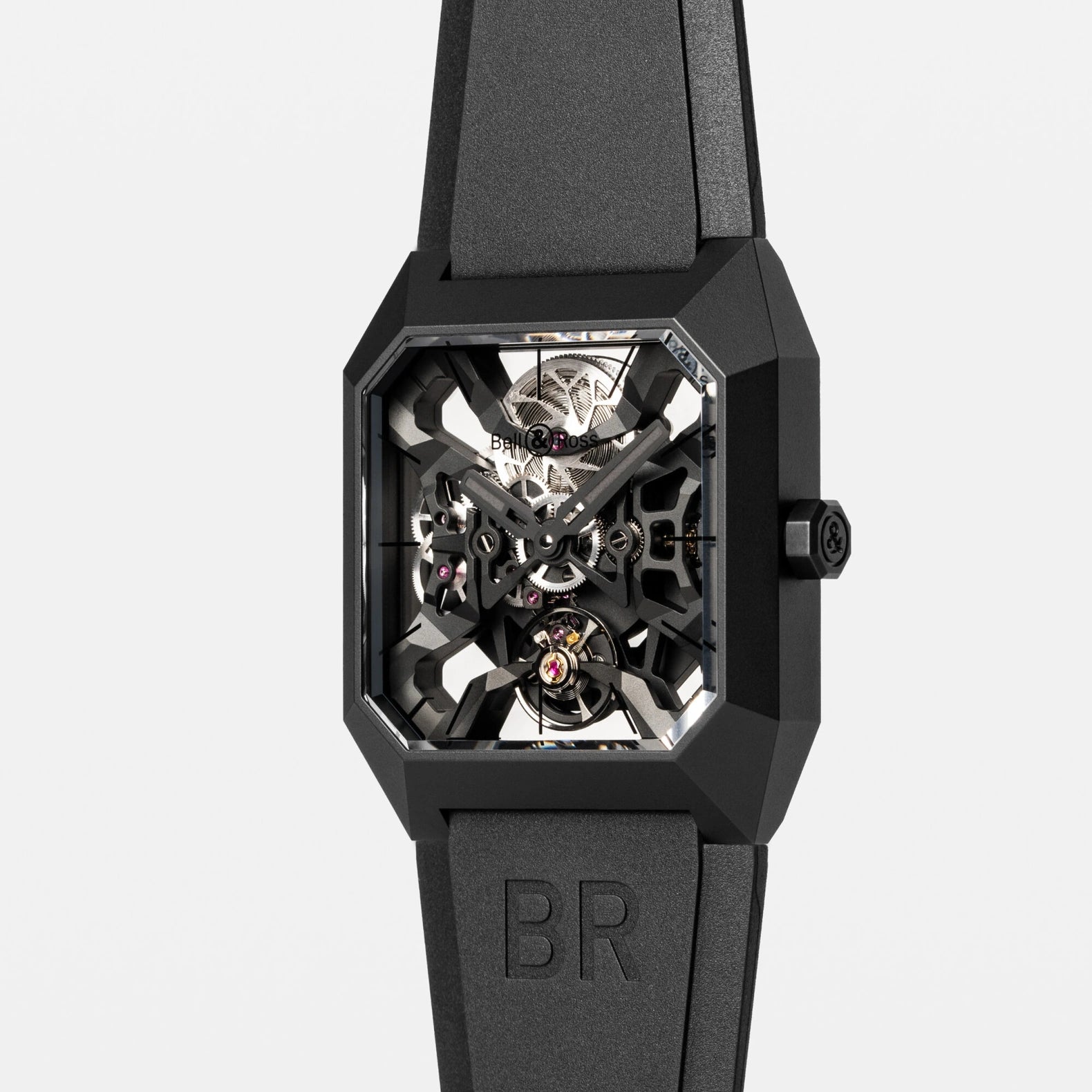BR-03 Cyber Ceramic 42mm - Skeleton Dial on Strap