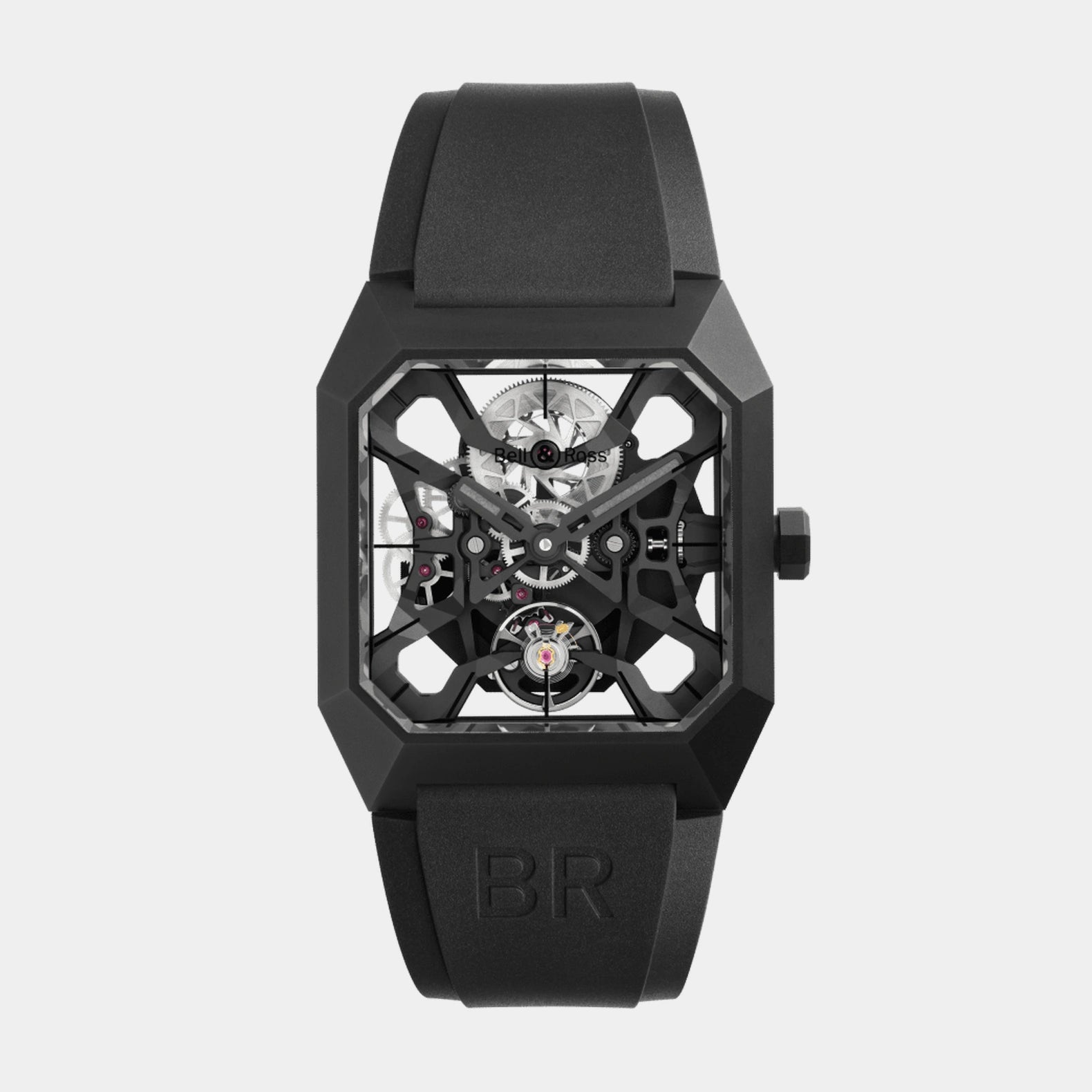 BR-03 Cyber Ceramic 42mm - Skeleton Dial on Strap