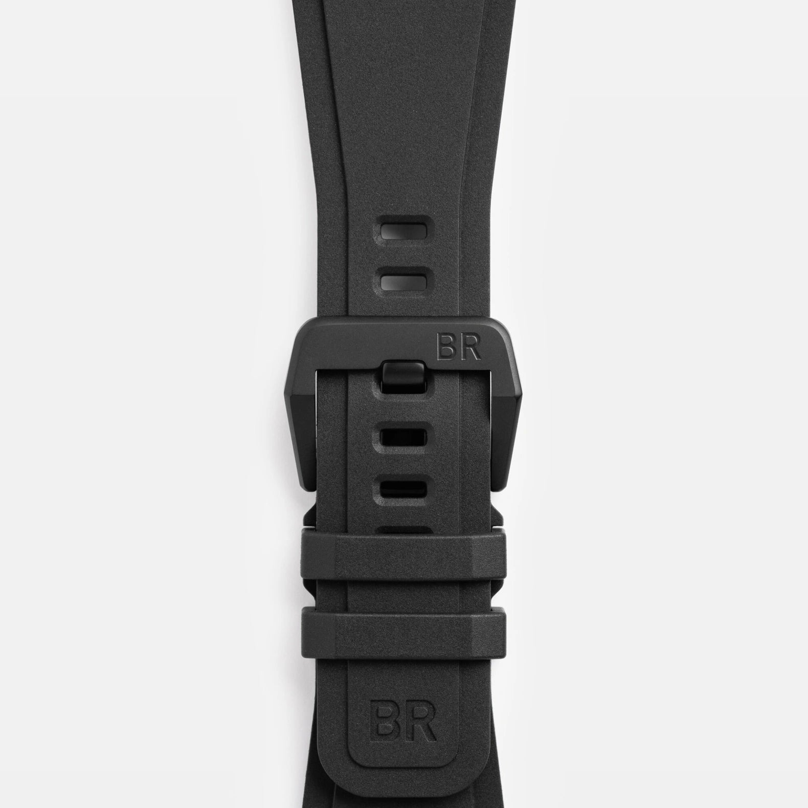 BR-03 Skeleton Black Ceramic 41mm - Black Dial on Strap