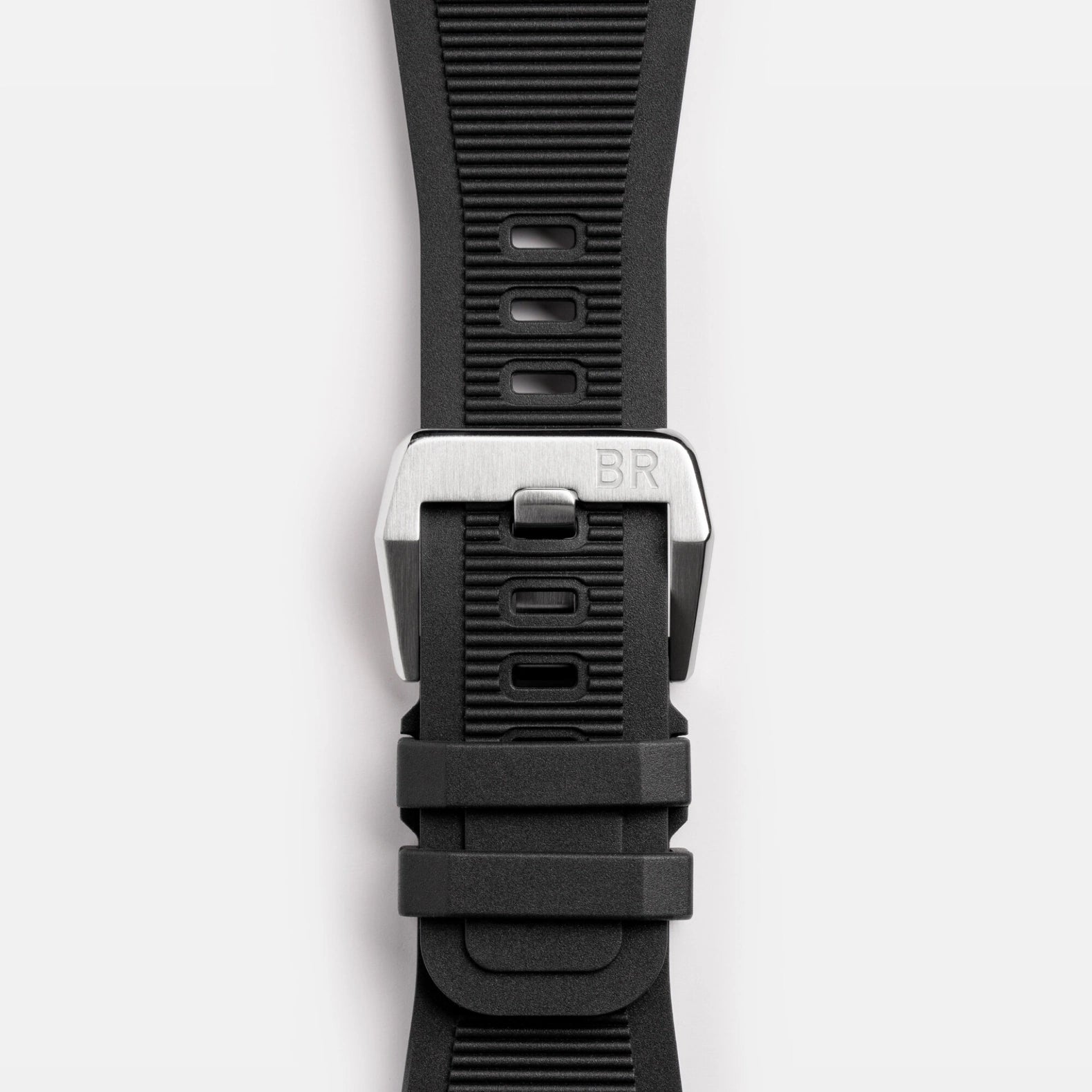 BR-03 Diver White Steel 42mm - White Dial on Rubber Strap