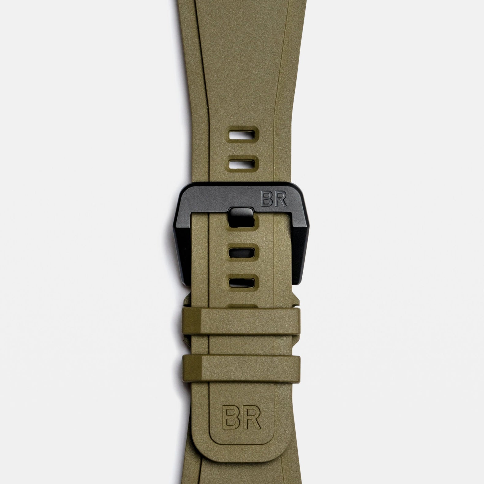 BR-03 Military Ceramic 41mm - Green Dial on Rubber Strap