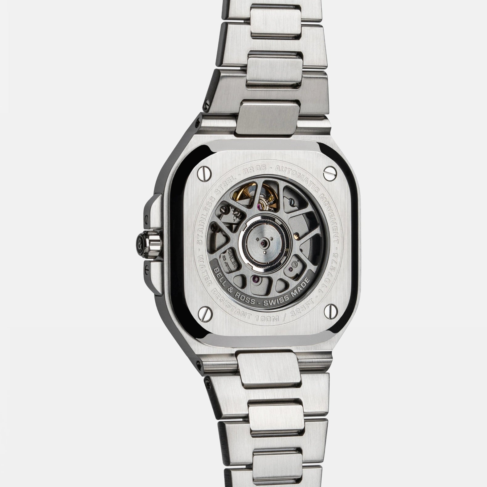 BR-05 Black Steel 41mm - Black Dial on Bracelet