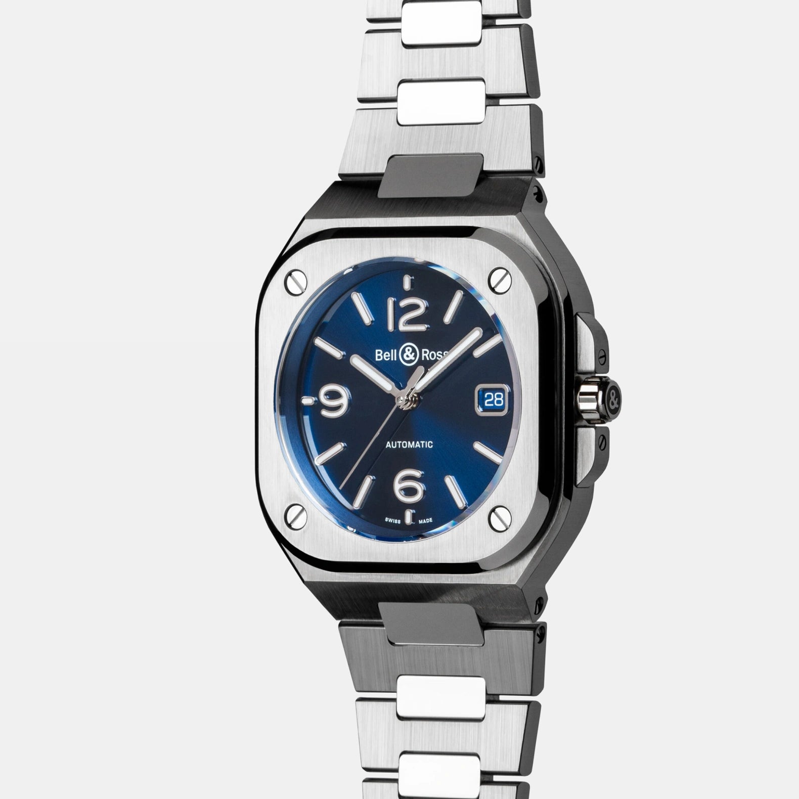 BR-05 Blue Steel 40mm - Blue Dial on Bracelet