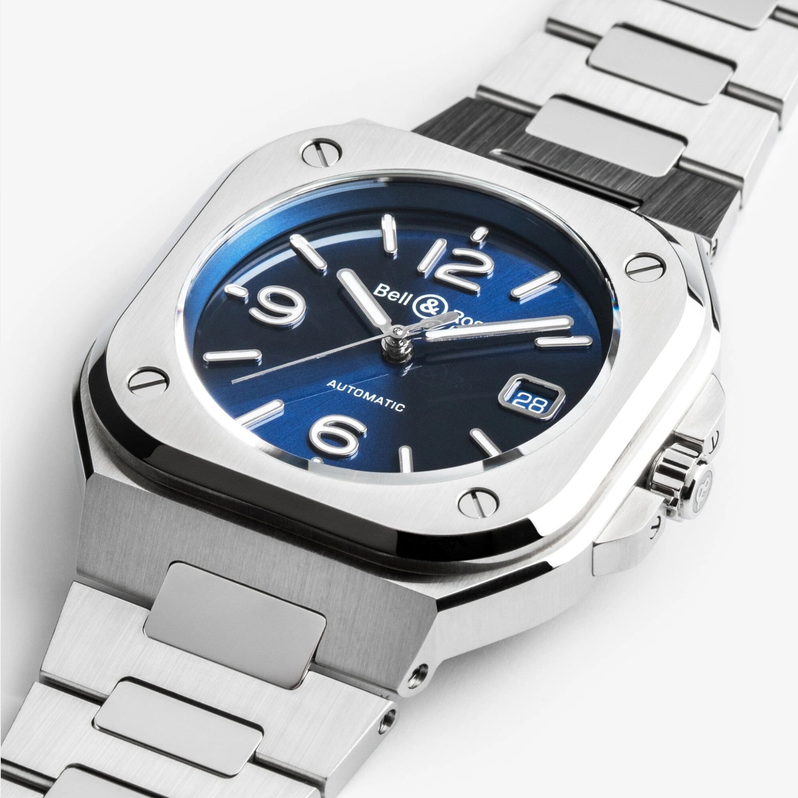 BR-05 Blue Steel 40mm - Blue Dial on Bracelet