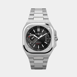 BR-X5 Black Steel 41mm - Black Dial on Strap