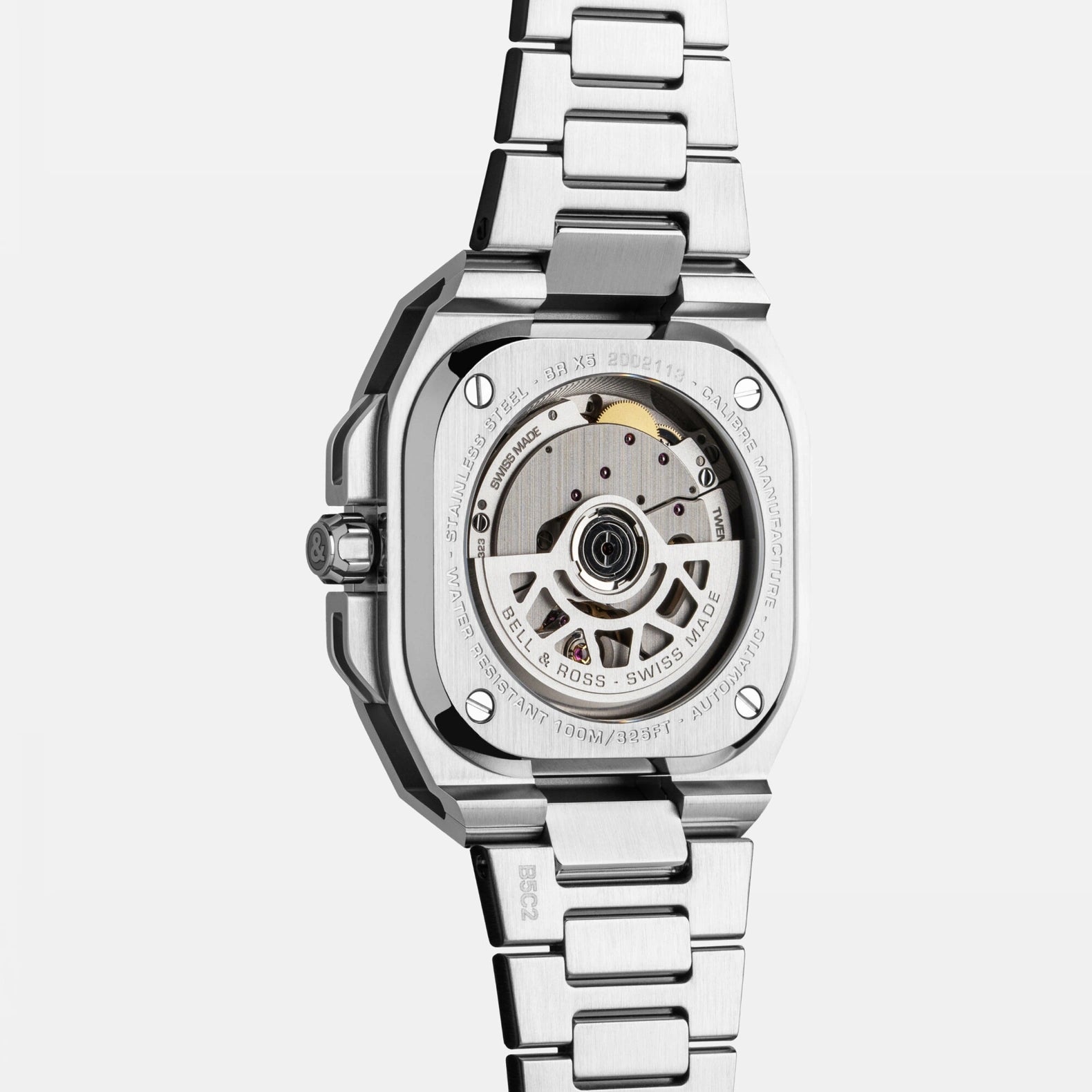BR-X5 Black Steel 41mm - Black Dial on Strap