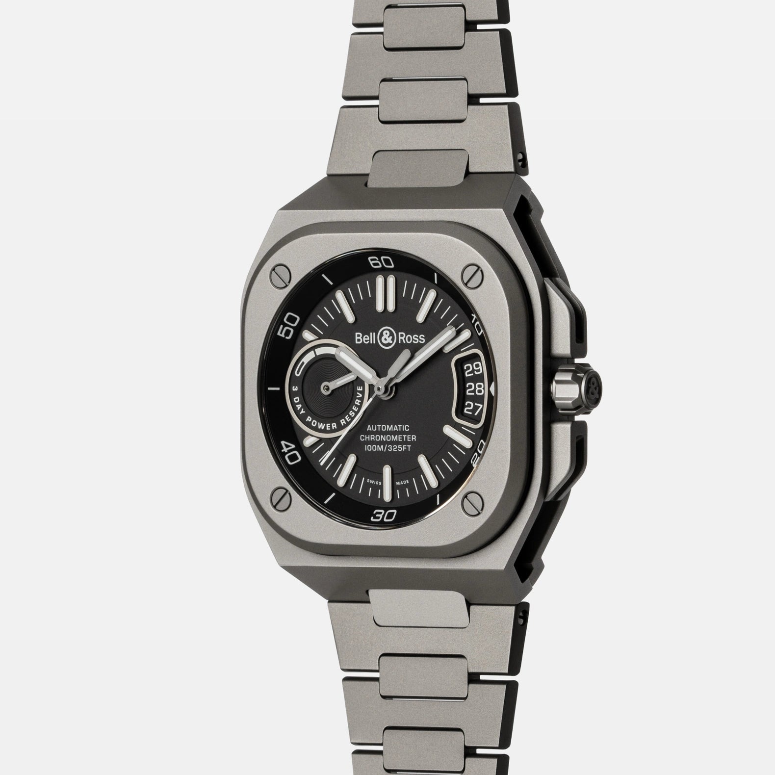 BR-X5 Black Titanium 41mm - Black Dial on Bracelet