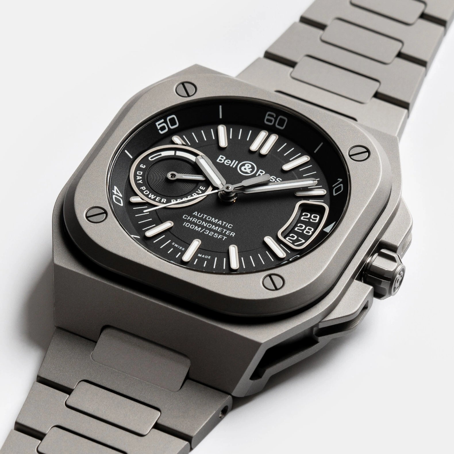 BR-X5 Black Titanium 41mm - Black Dial on Bracelet