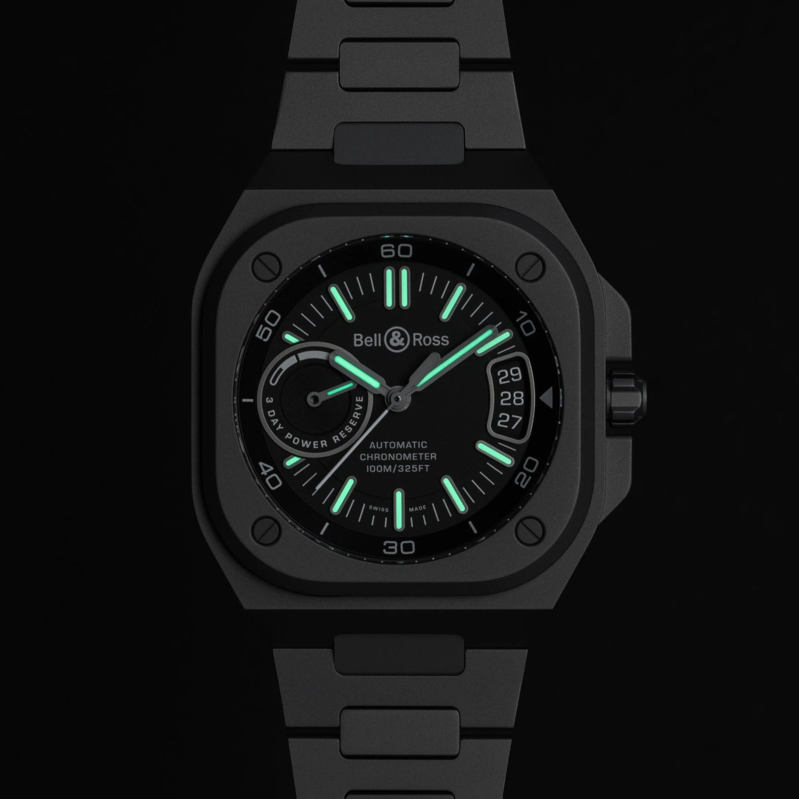 BR-X5 Black Titanium 41mm - Black Dial on Bracelet