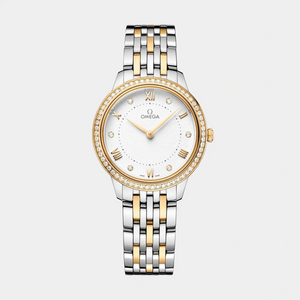 De Ville Prestige Two-Tone 30mm - White Diamond Dial and Bezel