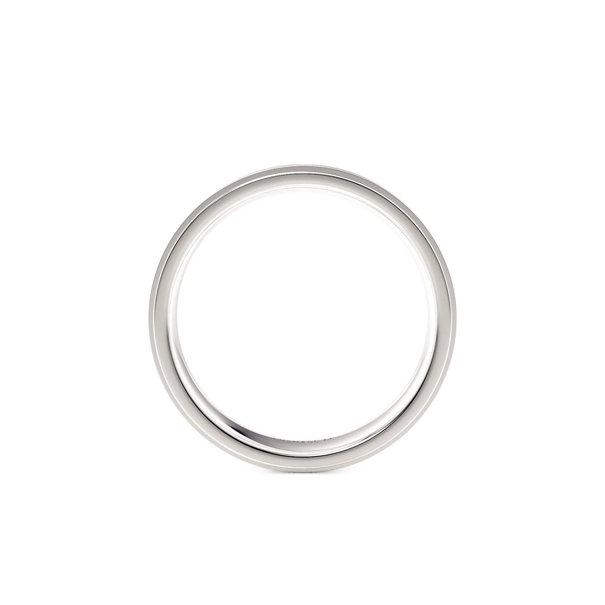 Classic Brushed Wedding Ring 14k White Gold – MB103