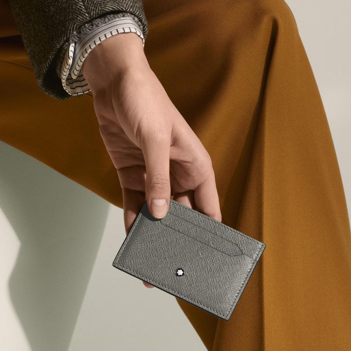 Sartorial Card Holder 5cc - Medium Grey
