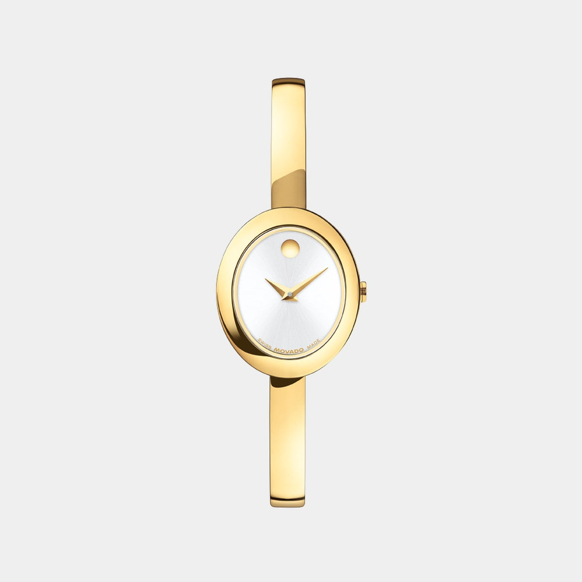 Museum Bangle Gold - Silver White Dial on Bracelet