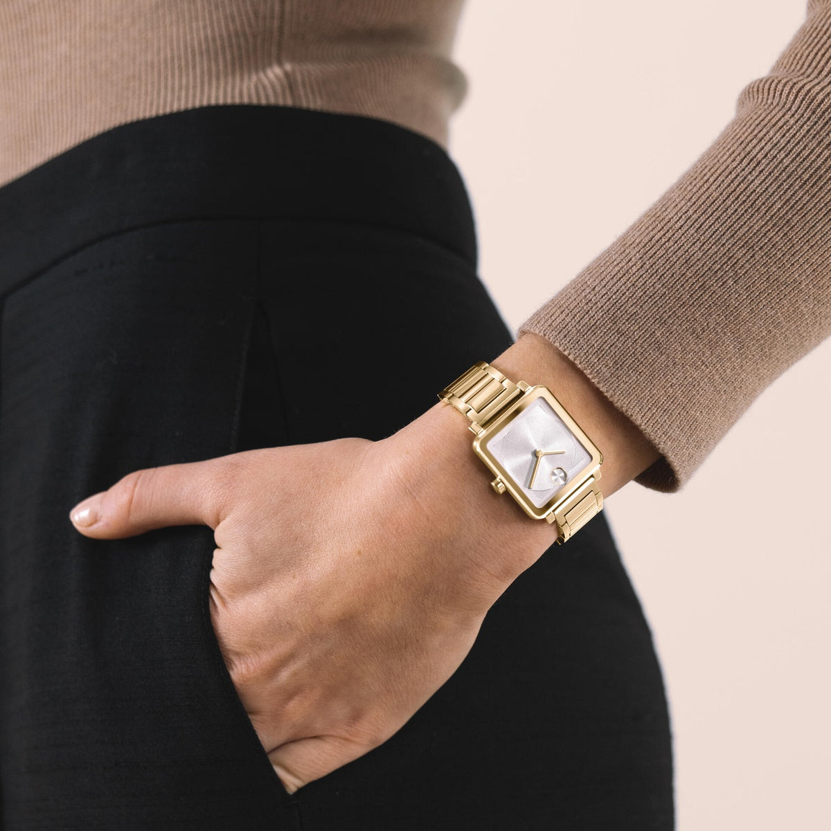 BOLD Evolution 2.0 Square  - White Dial on Bracelet