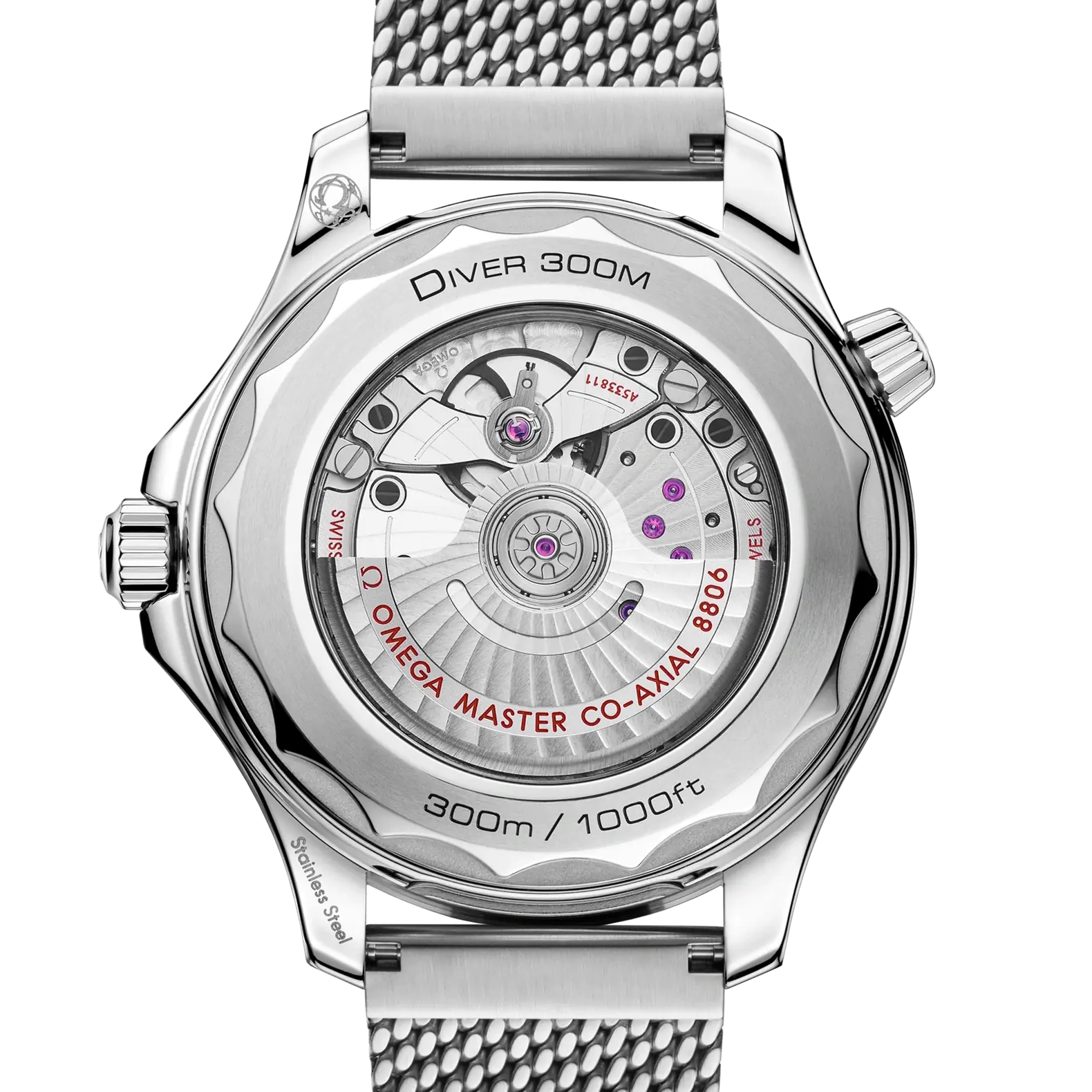Seamaster Diver 300M 42mm - Black Dial on Mesh Bracelet