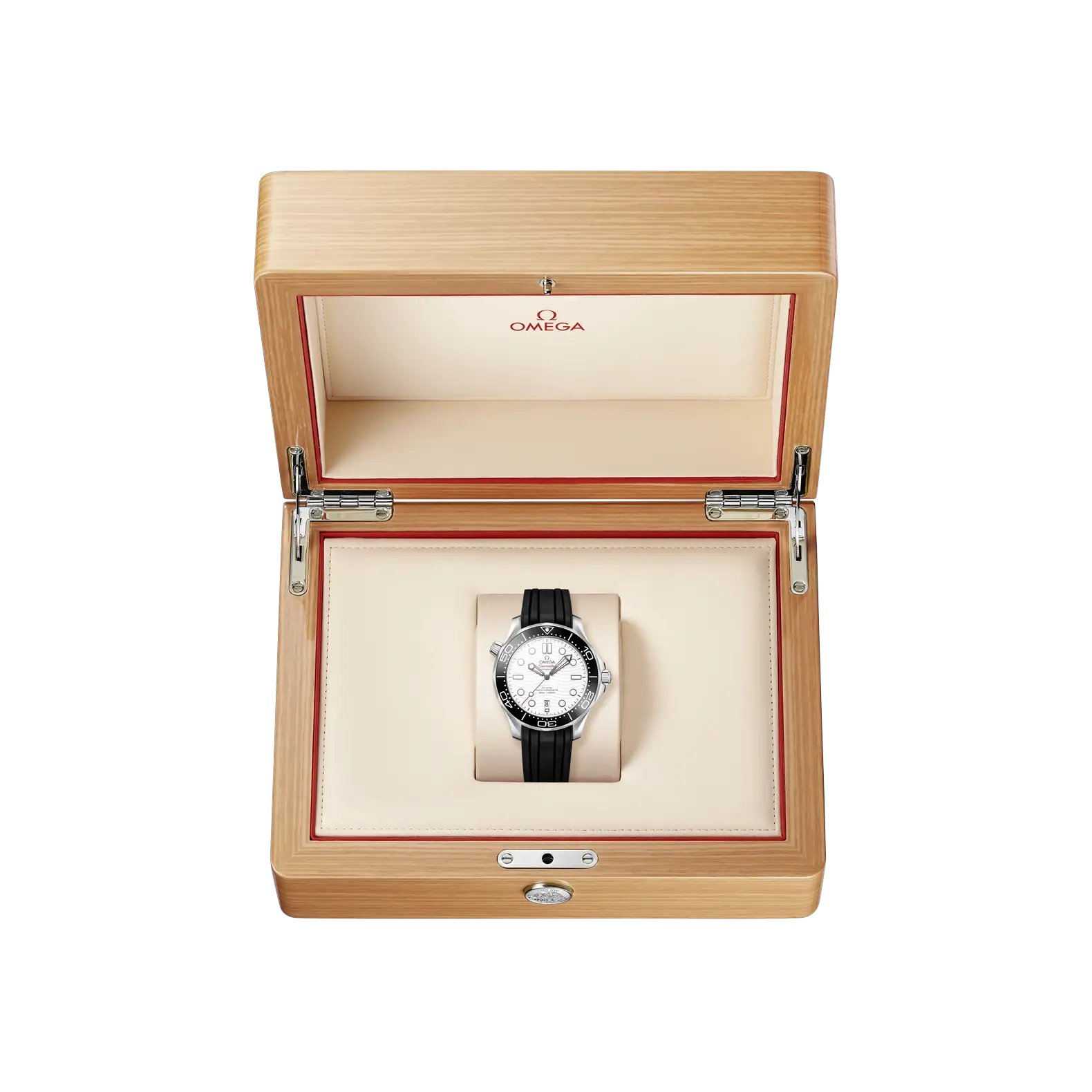 Seamaster Diver 300M 42mm - White Dial on Rubber Strap