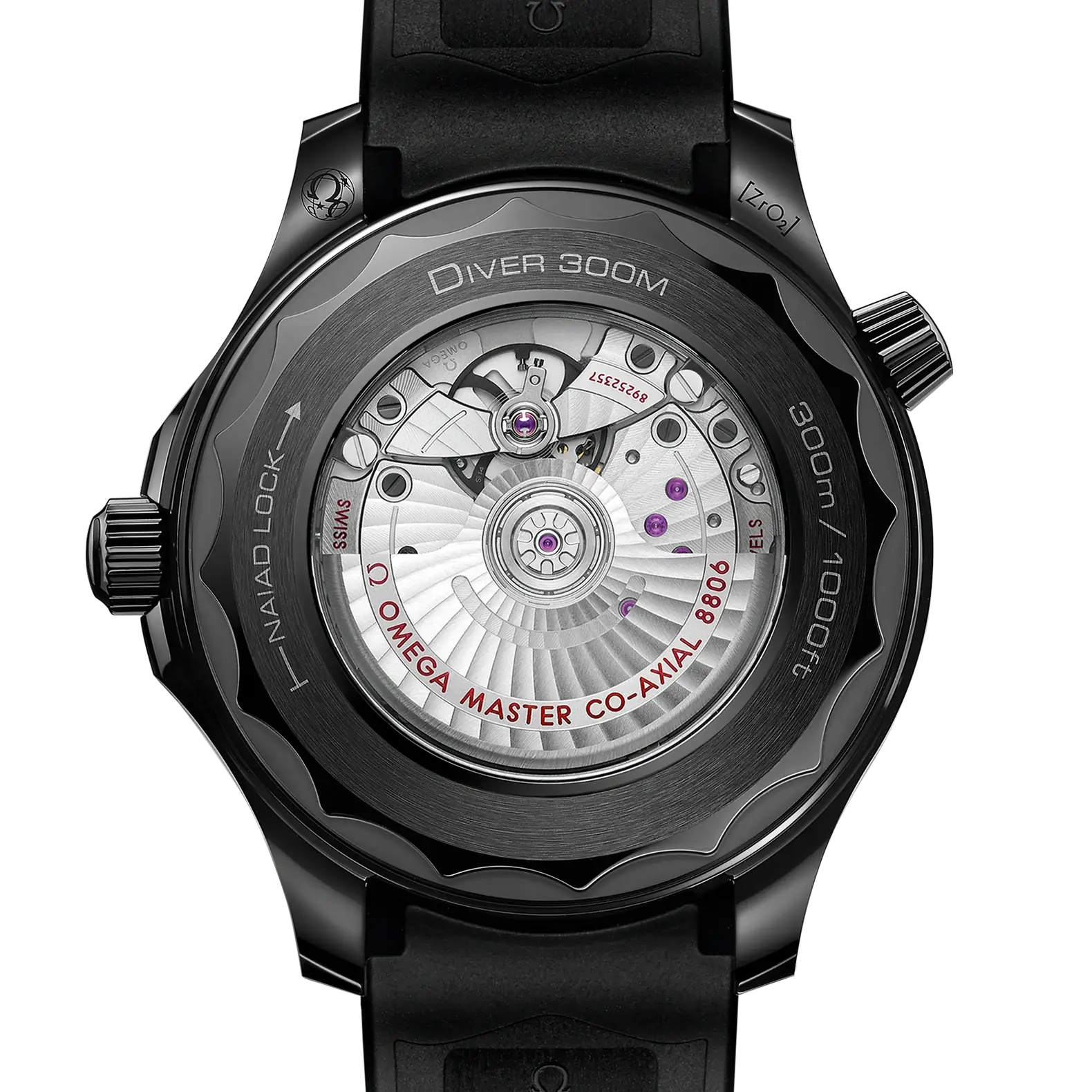 Seamaster Diver 300M 43.5mm  - Black Ceramic on Rubber Strap