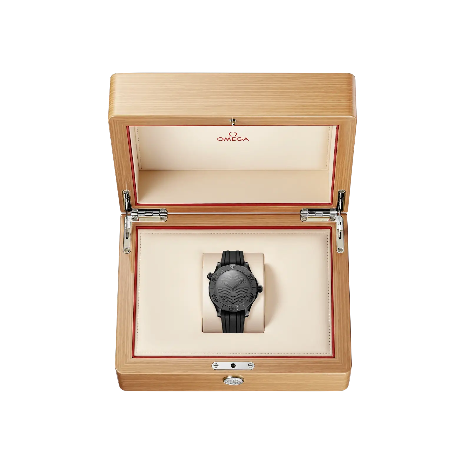 Seamaster Diver 300M 43.5mm  - Black Ceramic on Rubber Strap