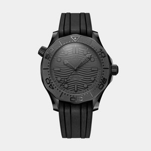 Seamaster Diver 300M 43.5mm  - Black Ceramic on Rubber Strap
