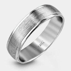 Brushed Wedding Ring Platinum - LG124