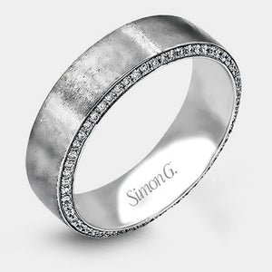 Diamond Accent Wedding Ring 14k White Gold - MR2273