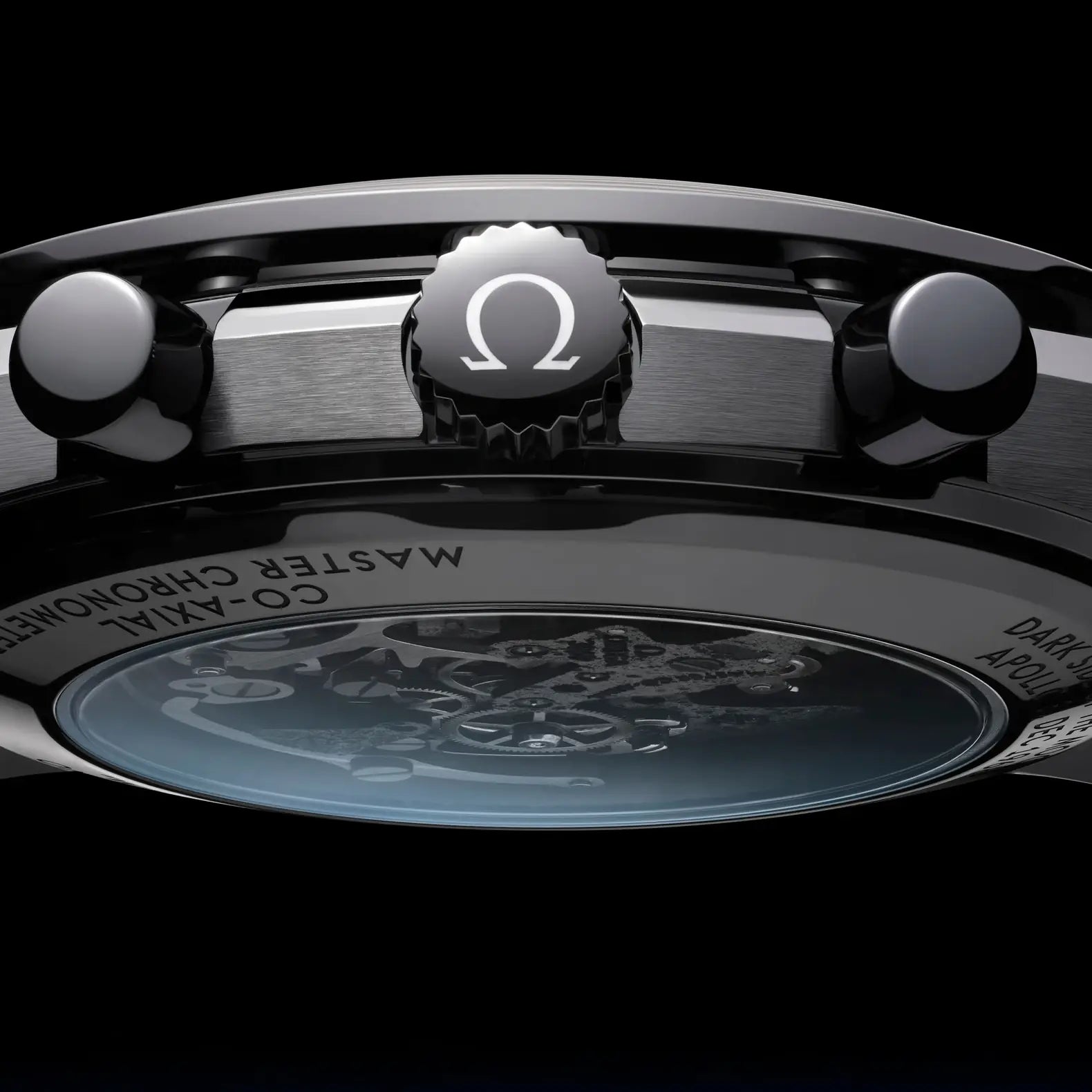 Speedmaster Dark Side of the Moon 44.25mm - Skeleton Dial on Strap