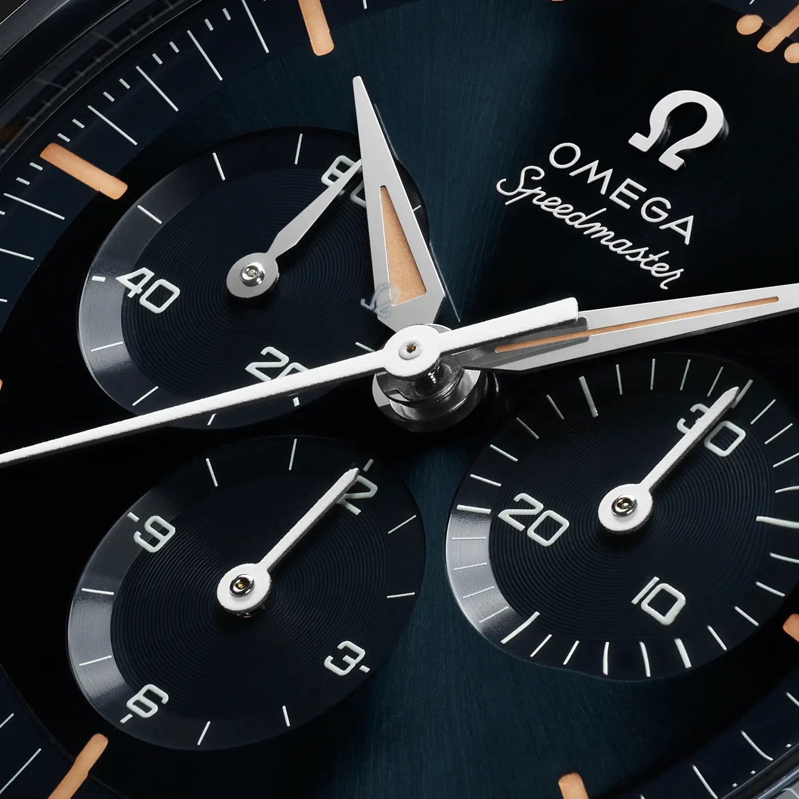 Speedmaster First OMEGA in Space - Blue Dial on Black Strap