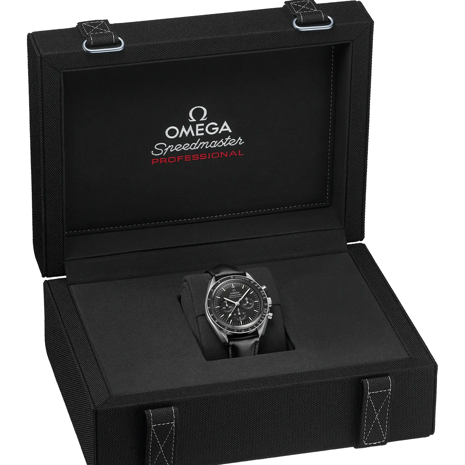 Speedmaster Moonwatch Professional Sapphire - Black Dial on Leather Strap