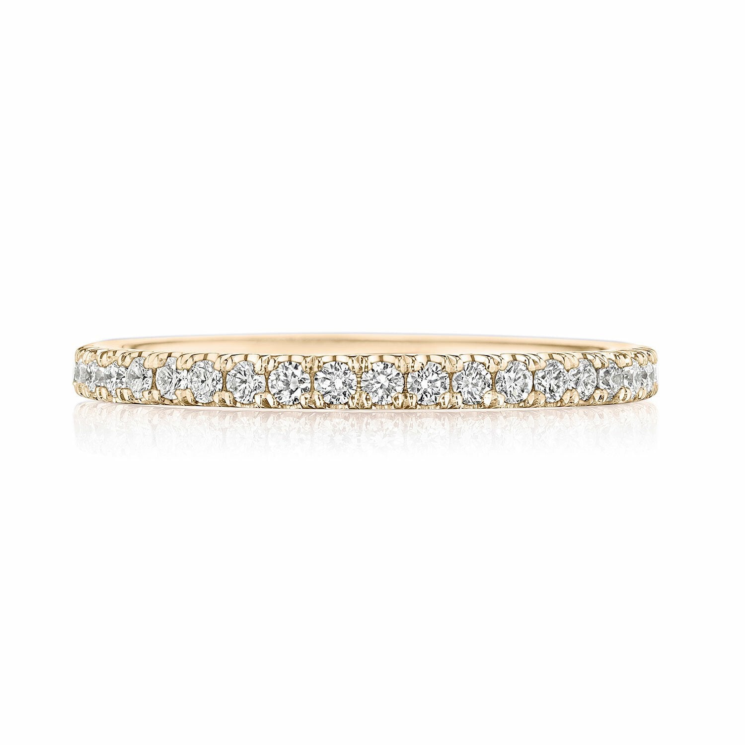 Pavé Diamond Eternity Wedding Ring 18K Rose Gold - 2670