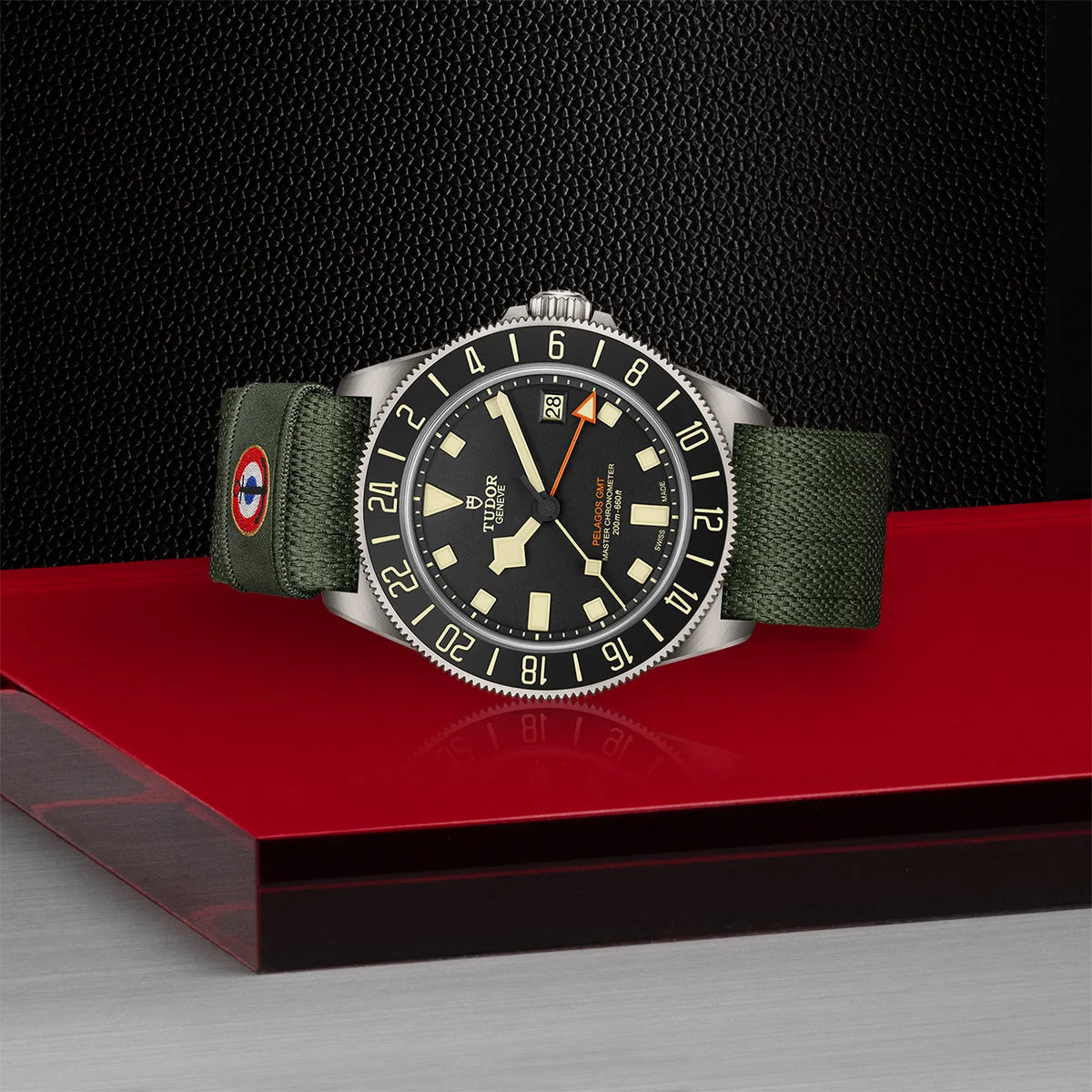 Pelagos FXD GMT 42mm - Black Dial on Fabric Strap