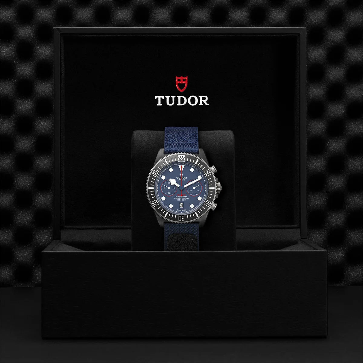 Pelagos FXD Chrono 43mm - Blue Dial on Fabric Strap