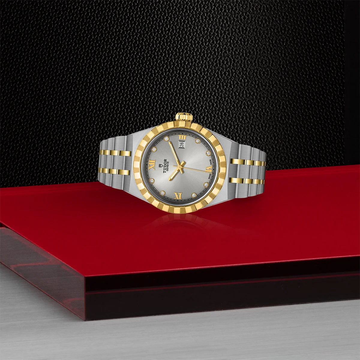 TUDOR Royal Two-Tone  28mm - Silver Diamond Dial