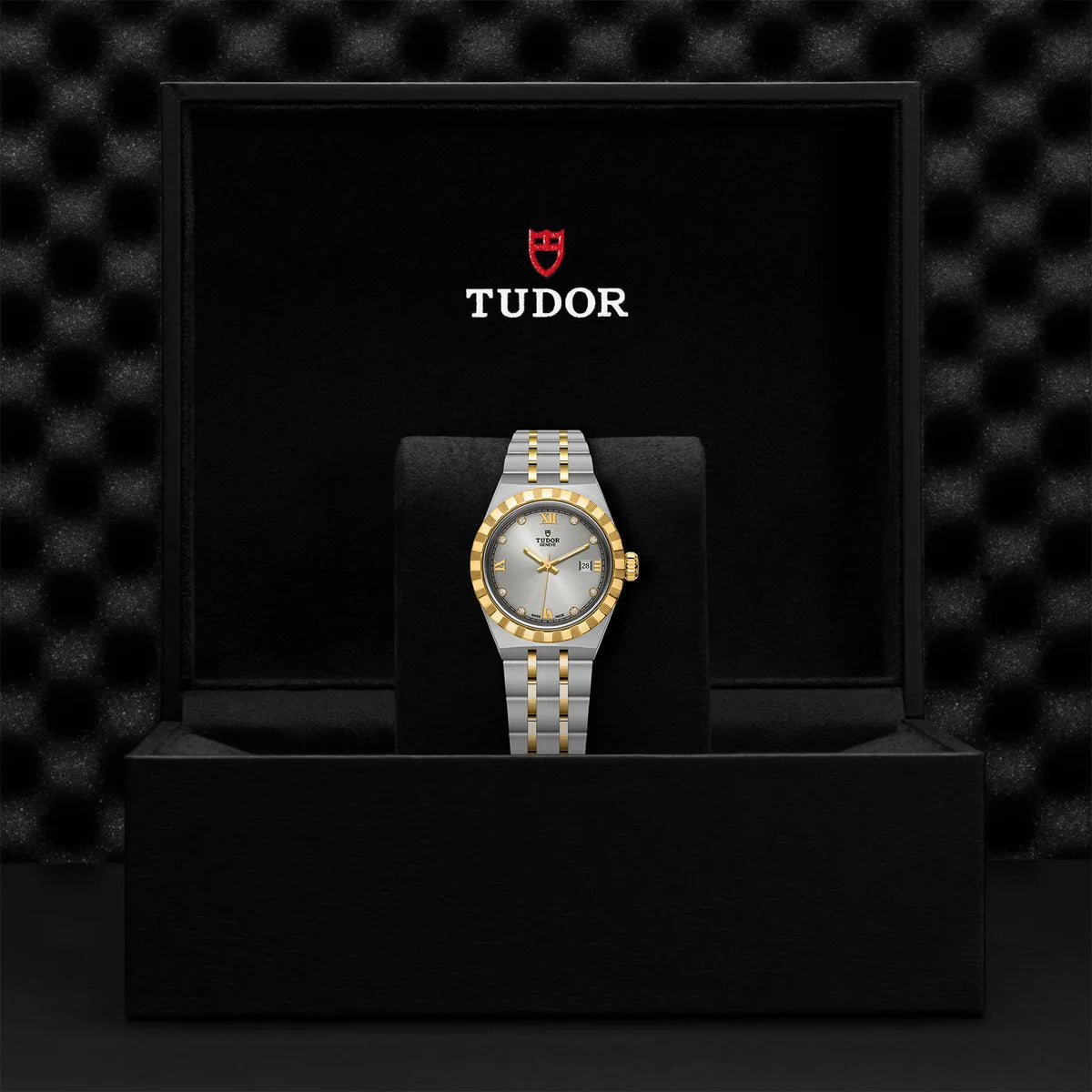 TUDOR Royal Two-Tone  28mm - Silver Diamond Dial