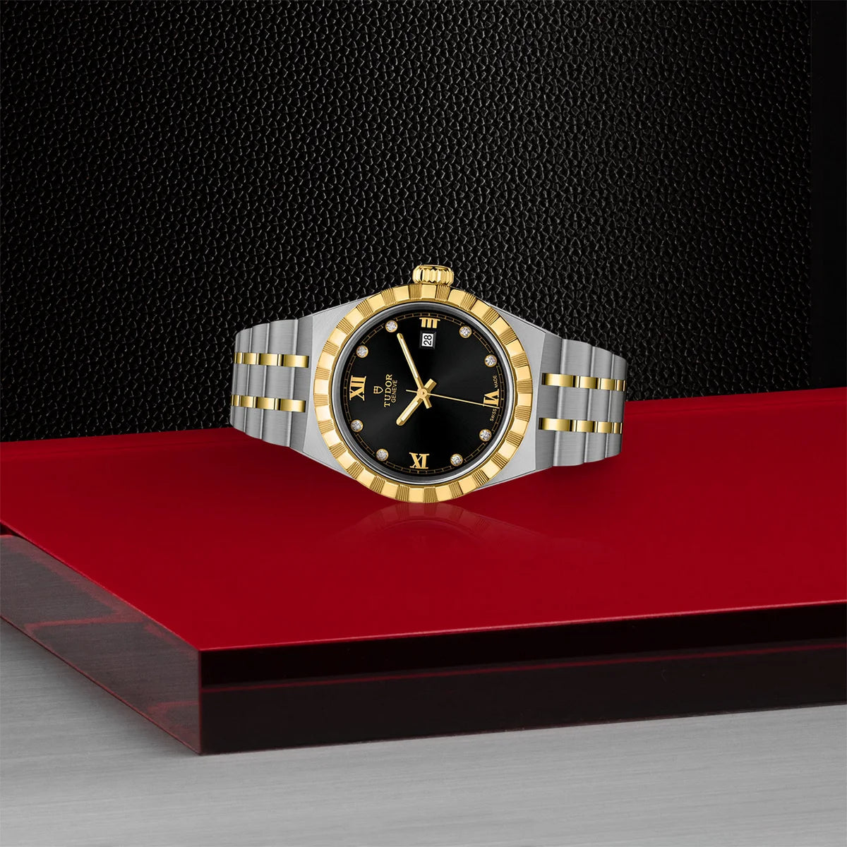 TUDOR Royal Two-Tone  28mm - Black Diamond Dial