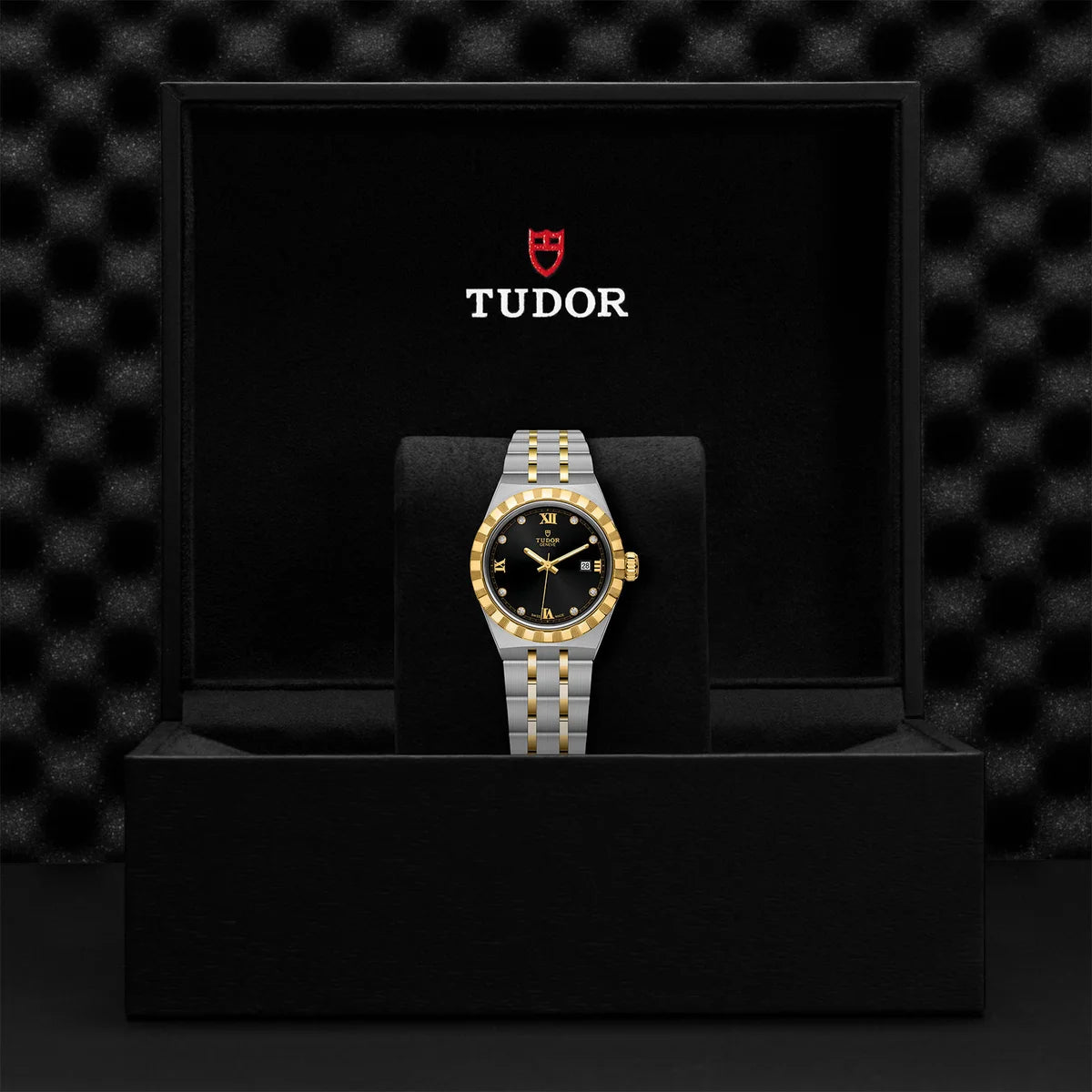 TUDOR Royal Two-Tone  28mm - Black Diamond Dial