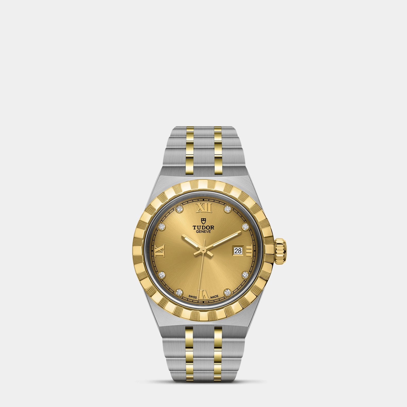 TUDOR Royal Two-Tone  28mm - Gold Diamond Dial