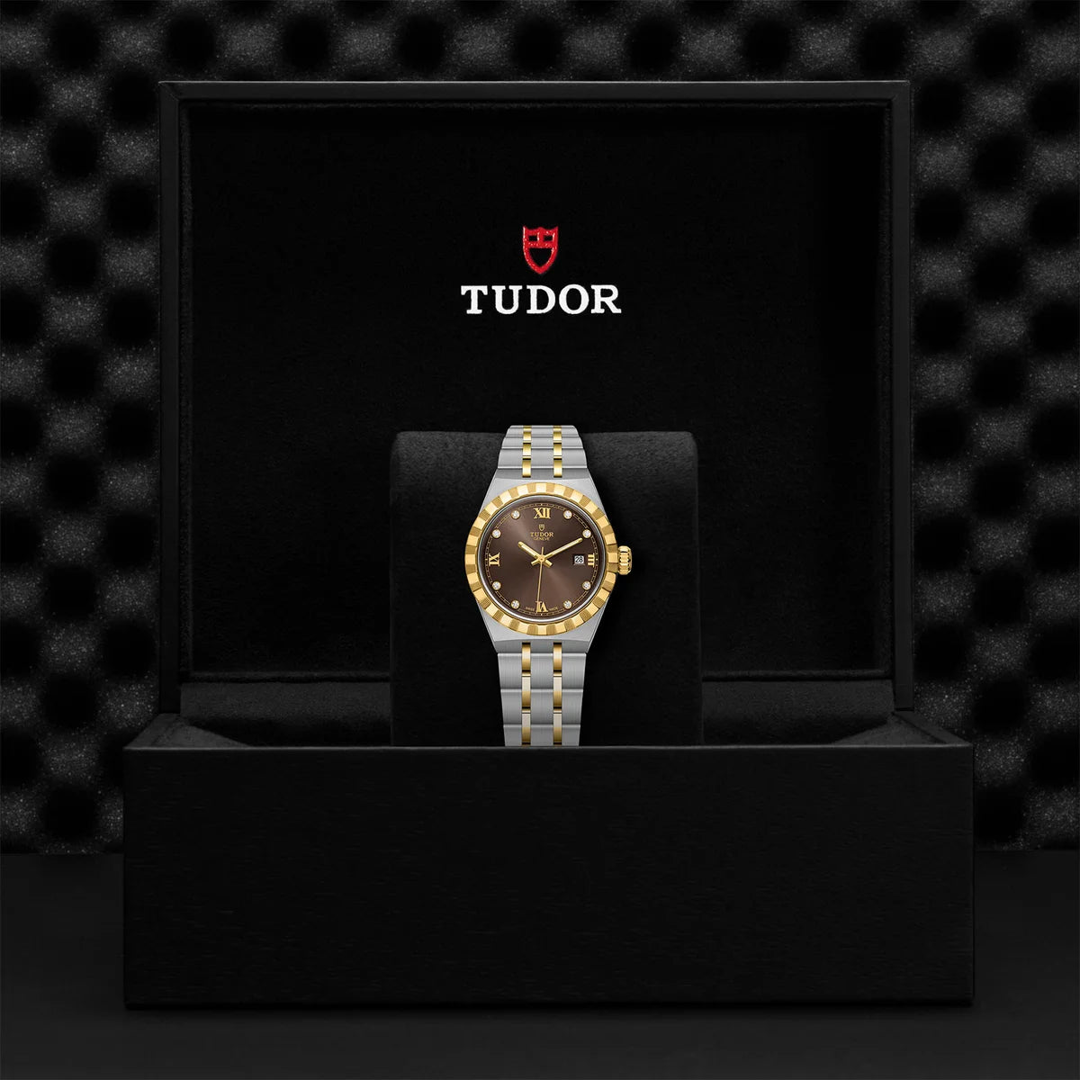 TUDOR Royal Two-Tone  28mm - Brown Diamond Dial