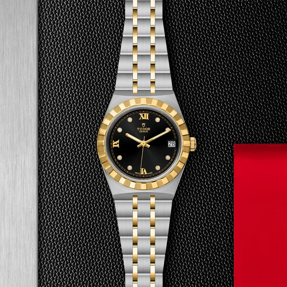 TUDOR Royal Two-Tone  34mm - Black Diamond Dial