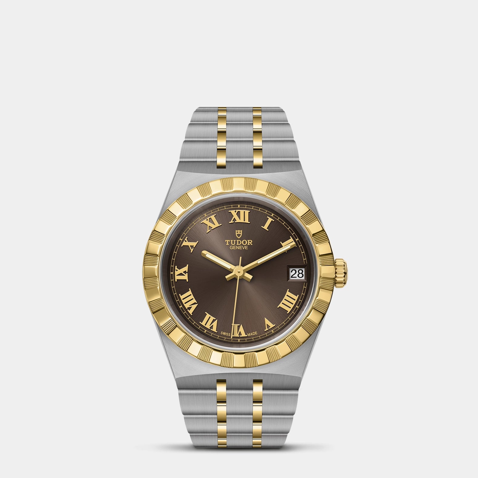 TUDOR Royal Two-Tone  34mm - Brown Dial