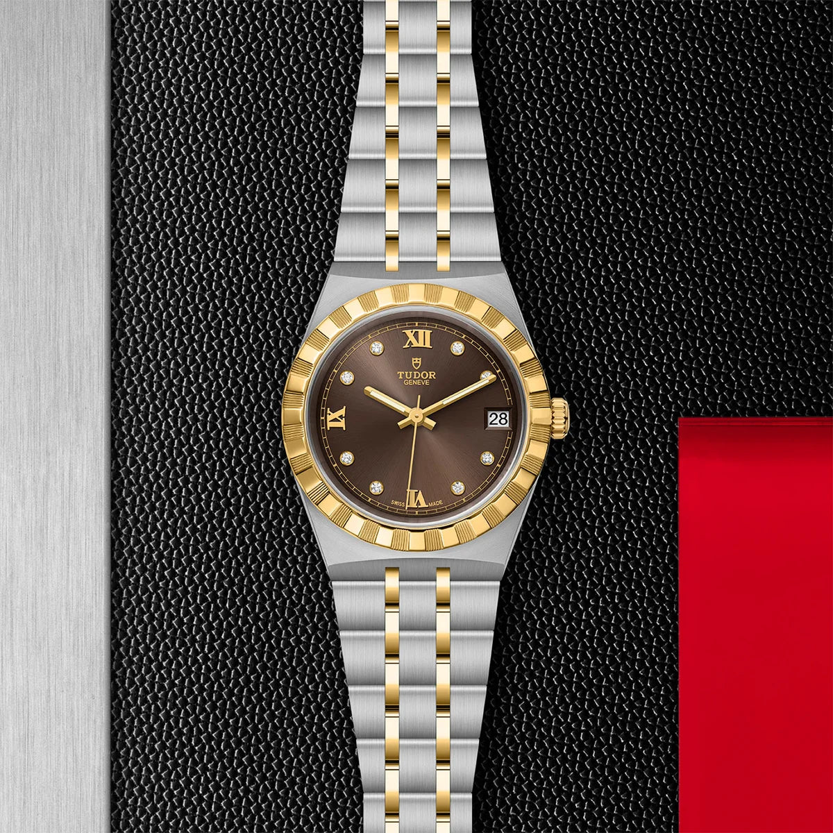 TUDOR Royal Two-Tone 34mm - Brown Diamond Dial