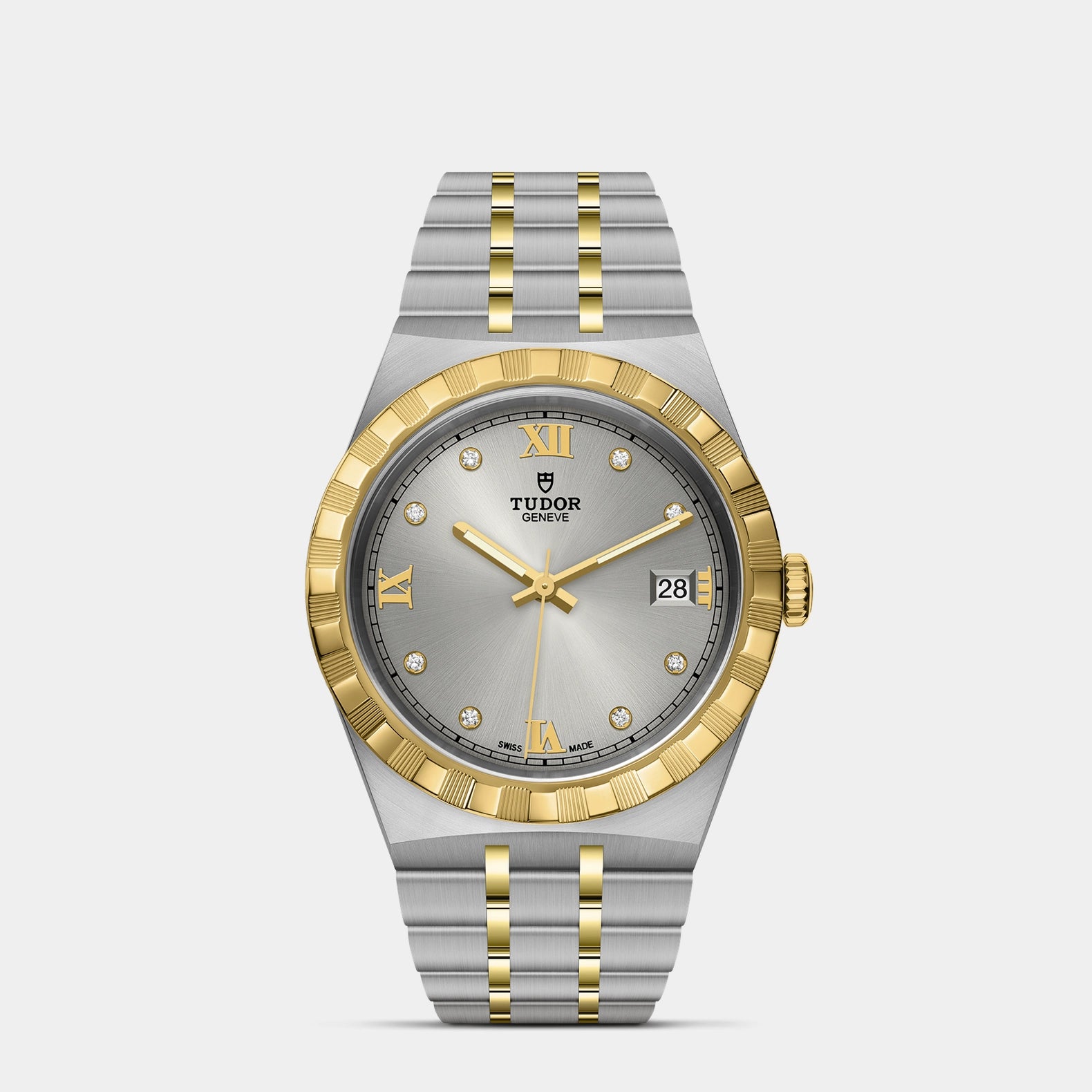 TUDOR Royal Two-Tone  38mm - Silver Diamond Dial