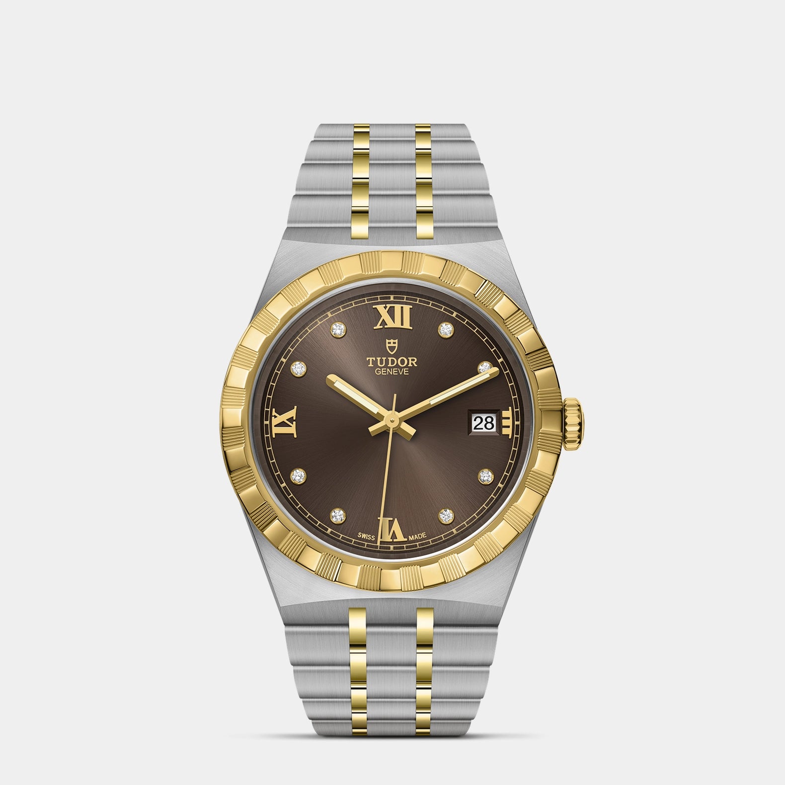 TUDOR Royal Two-Tone  38mm - Brown Diamond Dial