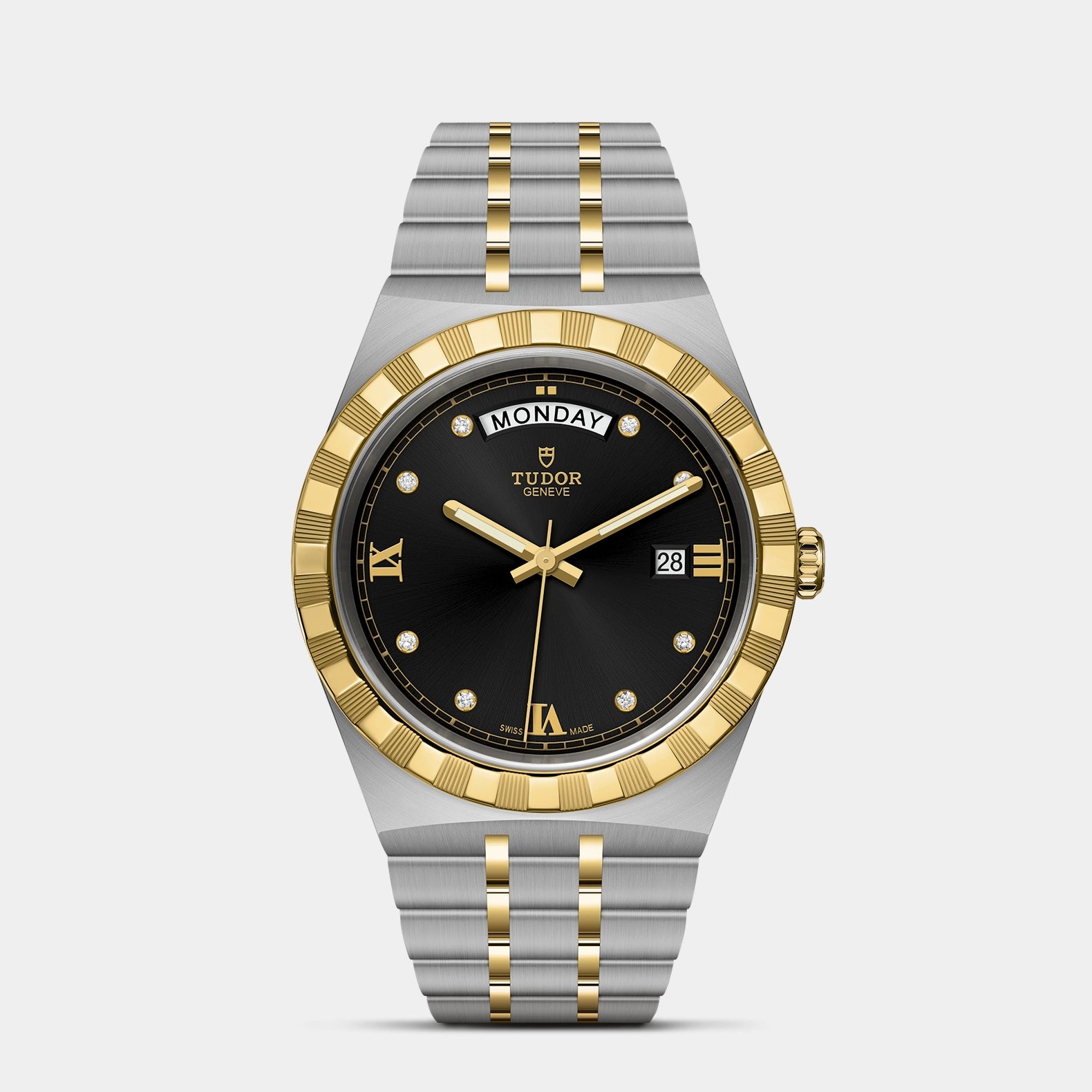 TUDOR Royal Two-Tone  41mm - Black Diamond Dial