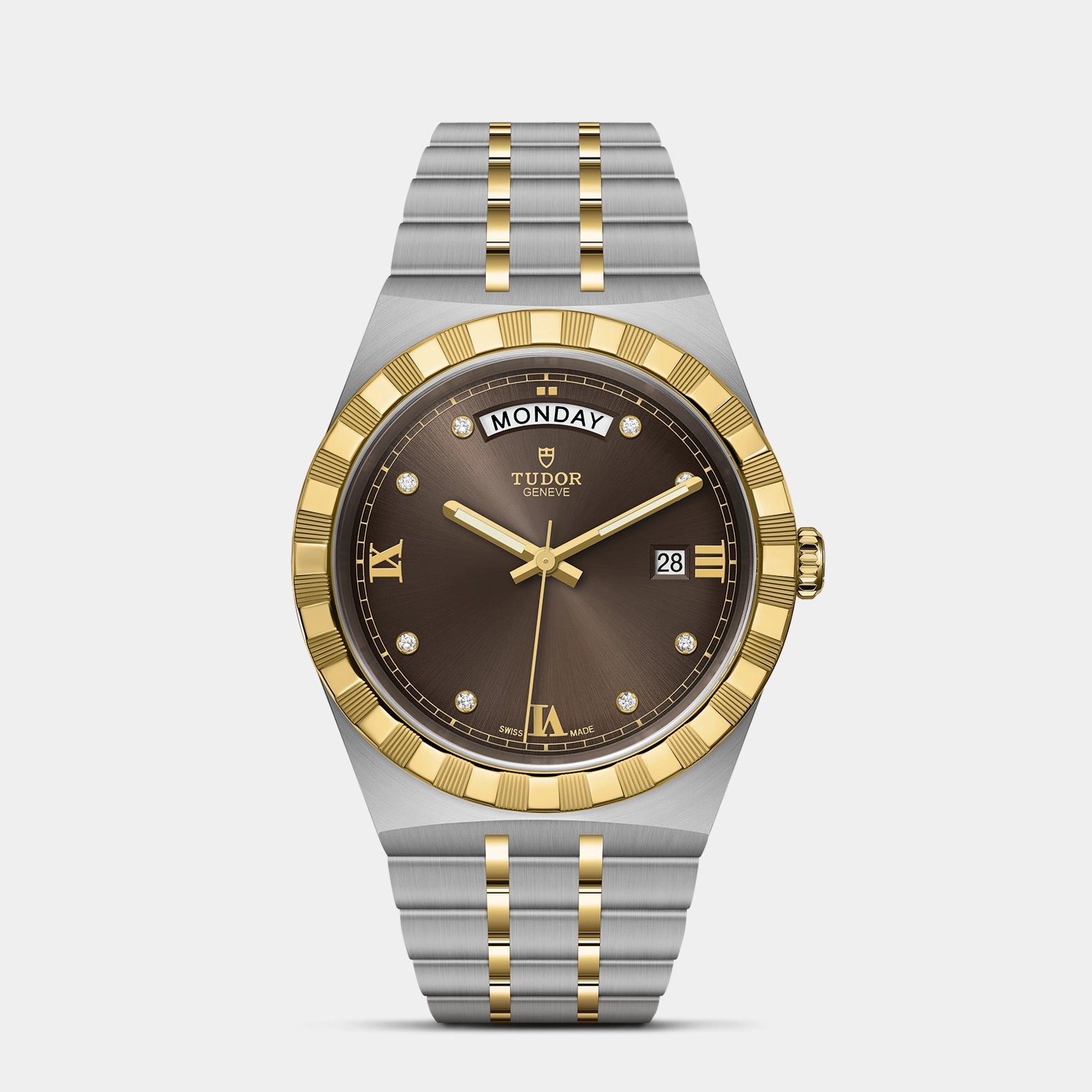 TUDOR Royal Two-Tone  41mm - Brown Diamond Dial