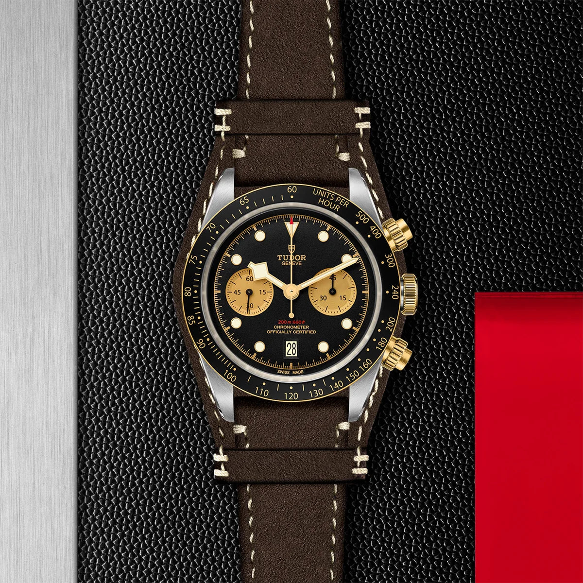 Black Bay Chrono S&G 41mm - Black Dial on Bund Strap