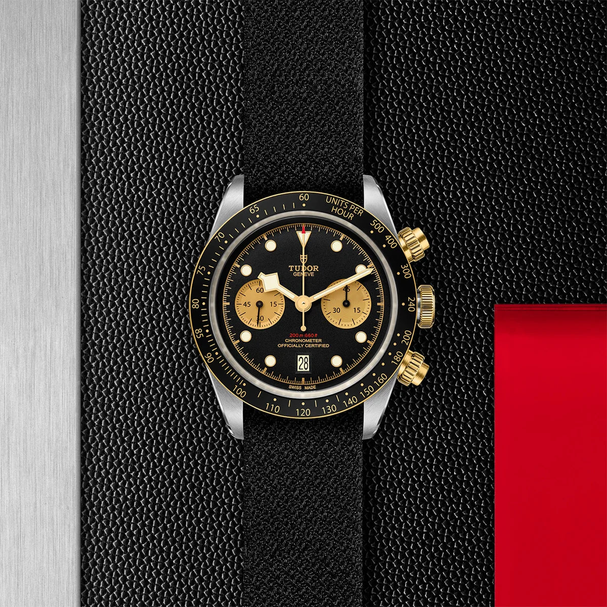 Black Bay Chrono S&G 41mm - Black Dial on Fabric Strap