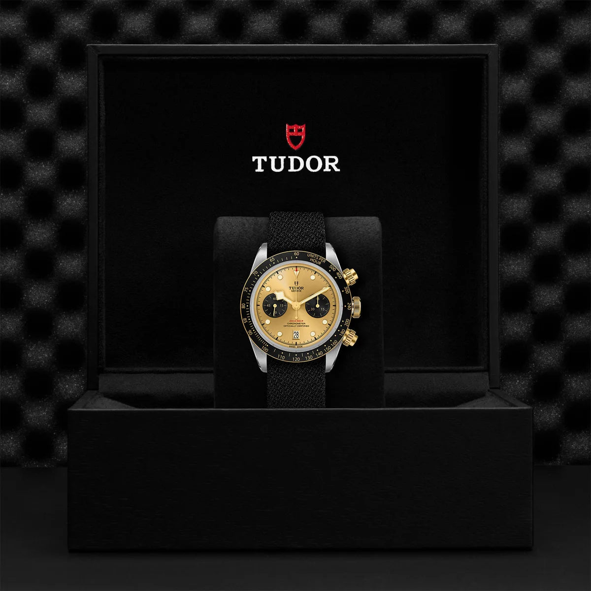 Black Bay Chrono S&G 41mm - Gold Dial on Fabric Strap